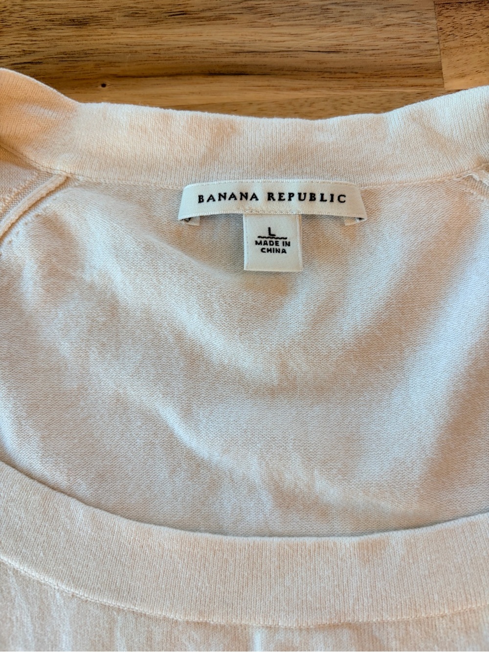 Banana Republic Cream Cap Sleeve Knit Top - Picture 2 of 4